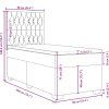 Box spring postel s matrací 90x200 cm samet [3293117] (Barva Tmavě šedá)