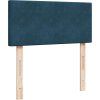 Box spring postel s matrací 90x200 cm samet [3288508] (Barva Modrá)