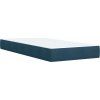Box spring postel s matrací 90x200 cm samet [3288508] (Barva Modrá)