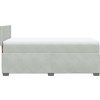 Box spring postel s matrací 90x200 cm samet [3288508] (Barva Modrá)