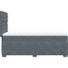 Box spring postel s matrací 90x200 cm samet [3293126] (Barva Modrá)