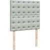 Box spring postel s matrací 90x200 cm samet [3293126] (Barva Modrá)