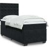 Box spring postel s matrací 90x200 cm samet [3293126] (Barva Modrá)