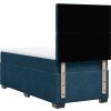 Box spring postel s matrací 90x200 cm samet [3293126] (Barva Modrá)