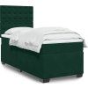 Box spring postel s matrací 90x200 cm samet [3293126] (Barva Modrá)
