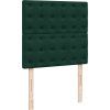 Box spring postel s matrací 90x200 cm samet [3293126] (Barva Modrá)