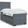 Box spring postel s matrací 90x200 cm samet [3293126] (Barva Modrá)
