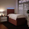 Box spring postel s matrací 90x200 cm samet [3293126] (Barva Modrá)