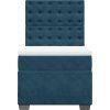 Box spring postel s matrací 90x200 cm samet [3293126] (Barva Modrá)