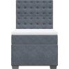 Box spring postel s matrací 90x200 cm samet [3293126] (Barva Modrá)