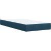 Box spring postel s matrací 90x200 cm samet [3293126] (Barva Modrá)