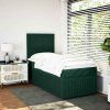 Box spring postel s matrací tmavě 90x200 cm samet [3292240] (Barva Černá)