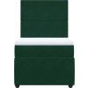Box spring postel s matrací tmavě 90x200 cm samet [3292240] (Barva Černá)