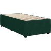 Box spring postel s matrací tmavě 90x200 cm samet [3292240] (Barva Černá)