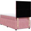 Box spring postel s matrací tmavě 90x200 cm samet [3292240] (Barva Černá)