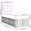 Box spring postel s matrací tmavě 90x200 cm samet [3292240] (Barva Černá)