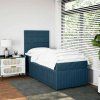 Box spring postel s matrací tmavě 90x200 cm samet [3292240] (Barva Černá)