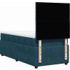 Box spring postel s matrací tmavě 90x200 cm samet [3292240] (Barva Černá)
