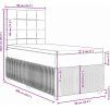 Box spring postel s matrací tmavě 90x200 cm samet [3292240] (Barva Černá)