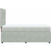 Box spring postel s matrací tmavě 90x200 cm samet [3292240] (Barva Černá)