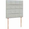 Box spring postel s matrací tmavě 90x200 cm samet [3292240] (Barva Černá)