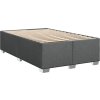 Box spring postel s matrací 90x200 cm textil [3285778] (Barva Světle šedá)