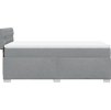 Box spring postel s matrací 90x200 cm textil [3285778] (Barva Světle šedá)