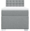 Box spring postel s matrací 90x200 cm textil [3285786] (Barva Tmavě šedá)