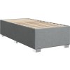 Box spring postel s matrací 90x200 cm textil [3285786] (Barva Tmavě šedá)