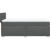Box spring postel s matrací 90x200 cm textil [3285786] (Barva Tmavě šedá)
