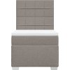 Box spring postel s matrací 90x200 cm textil [3290372] (Barva Tmavě šedá)