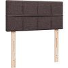 Box spring postel s matrací 90x200 cm textil [3288073] (Barva Černá)