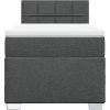 Box spring postel s matrací 90x200 cm textil [3288073] (Barva Černá)