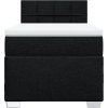 Box spring postel s matrací 90x200 cm textil [3288073] (Barva Černá)