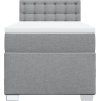 Box spring postel s matrací 90x200 cm textil [3288086] (Barva Tmavě šedá)
