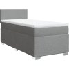Box spring postel s matrací 90x200 cm textil [3285765] (Barva Tmavě šedá)