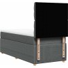 Box spring postel s matrací 90x200 cm textil [3291948] (Barva Černá)