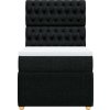 Box spring postel s matrací 90x200 cm textil [3291948] (Barva Černá)