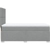 Box spring postel s matrací 90x200 cm textil [3292664] (Barva Světle šedá)