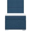 Box spring postel s matrací 90x200 cm textil [3292664] (Barva Světle šedá)