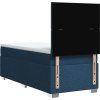Box spring postel s matrací 90x200 cm textil [3292664] (Barva Světle šedá)