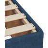 Box spring postel s matrací 90x200 cm textil [3292664] (Barva Světle šedá)