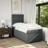 Box spring postel s matrací 90x200 cm textil [3292664] (Barva Světle šedá)