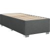 Box spring postel s matrací 90x200 cm textil [3292687] (Barva Černá)