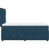 Box spring postel s matrací 90x200 cm samet [3292250] (Barva Světle šedá)