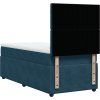 Box spring postel s matrací 90x200 cm samet [3292250] (Barva Světle šedá)