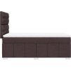 Box spring postel s matrací 80x200 cm textil [3291502] (Barva Světle šedá)