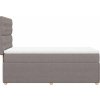 Box spring postel s matrací 80x200 cm textil [3294192] (Barva Černá)