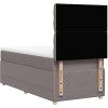 Box spring postel s matrací 80x200 cm textil [3294192] (Barva Černá)