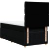 Box spring postel s matrací 80x200 cm textil [3294192] (Barva Černá)